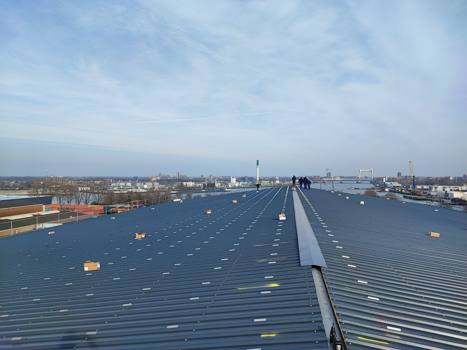 Rénovation toiture halle 4 Dordrecht